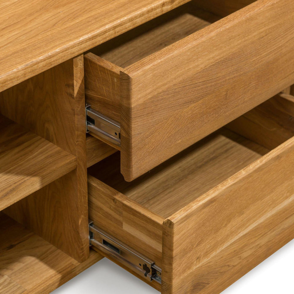 Mueble de TV de madera maciza de roble Elsa | NordicStory