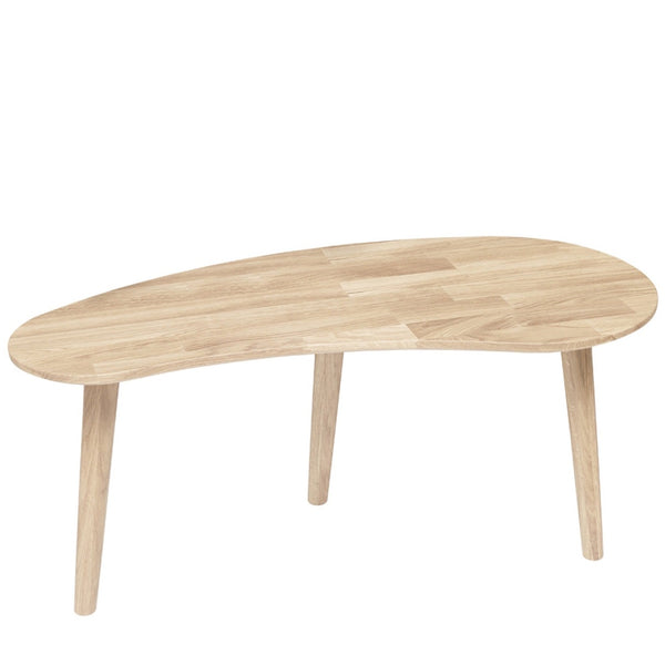 NordicStory Mesa de centro apilables de madera maciza de roble